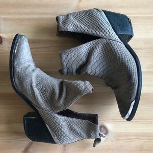 Jeffrey Campbell Grey Cromwell Western Booties